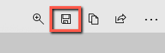 How to save a screenshot in Snip & Sketch for Windows.
