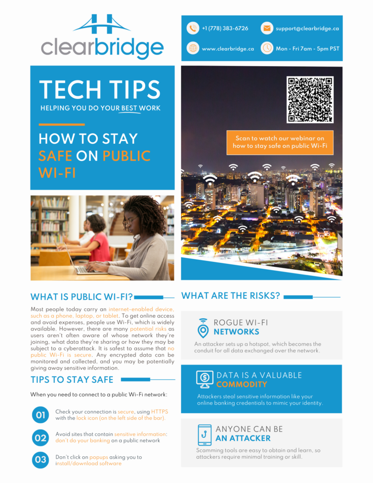 Public Wi-Fi Safety One-Pager